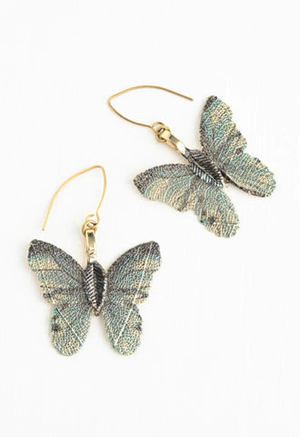 Butterfly Gold Leaf Earrings