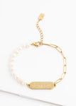 Amazing Grace Pearl and Gold Bracelet