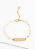 Amazing Grace Pearl and Gold Bracelet
