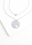 Forever in my Heart Silver Necklace Set