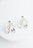 Hope in Bloom Silver & Pearl Earrings