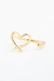 With Love Gold Heart Ring