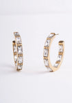 Divine Glow Zircon Hoops