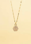 Let the Light in Rose Gold Druzy Necklace