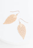Golden Autumn Leaf Earrings
