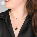 Wandered Necklace in Midnight Black