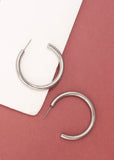 The Classic Silver Hoops