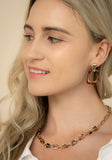 Legacy Geometric Amber Earrings