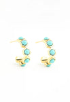 Joyful Turquoise Small Hoops