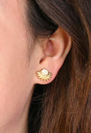 Sunbeam Opal Stud Earrings