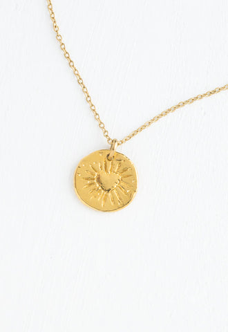 Radiant Gold Heart Necklace