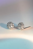 Luster Bloom Studs in Platinum