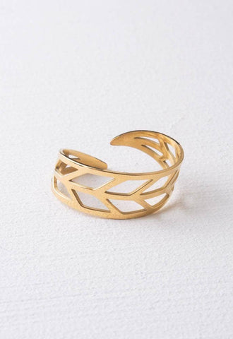 Rise Adjustable Gold Ring
