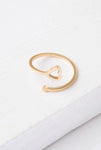 Ada Gold Adjustable Heart Ring