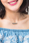 Faith, Hope & Love Silver Bar Necklace