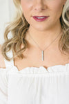 Gold or Silver Justice Bar Necklace