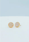 Brittany White Agate Stud Earrings