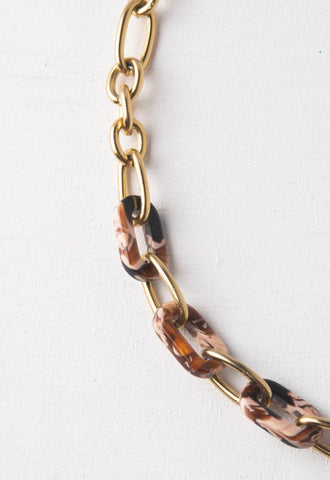 Kindred Hope Tortoise Shell Resin Necklace