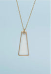 Pillar Mother of Pearl Gold Necklace