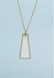 Pillar Mother of Pearl Gold Necklace