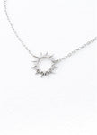 Mallory Silver Sun Necklace