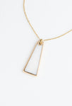 Pillar Mother of Pearl Gold Necklace