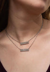 Mama Silver Bar Necklace