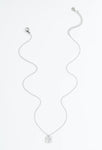 Axis Silver Square Cross Necklace