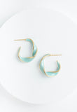 With a Twist Mint Hoops