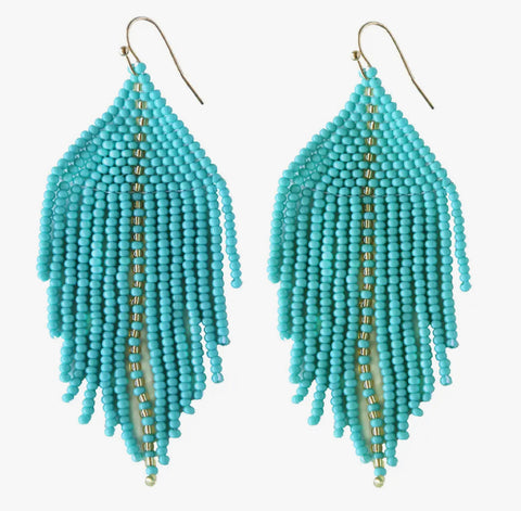 Raya Turquoise Beaded Earrings