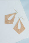 Everly; Gold Filigree Dangle Earrings