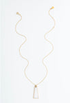 Pillar Mother of Pearl Gold Necklace