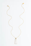 Pillar Mother of Pearl Gold Necklace