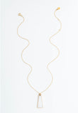 Pillar Mother of Pearl Gold Necklace